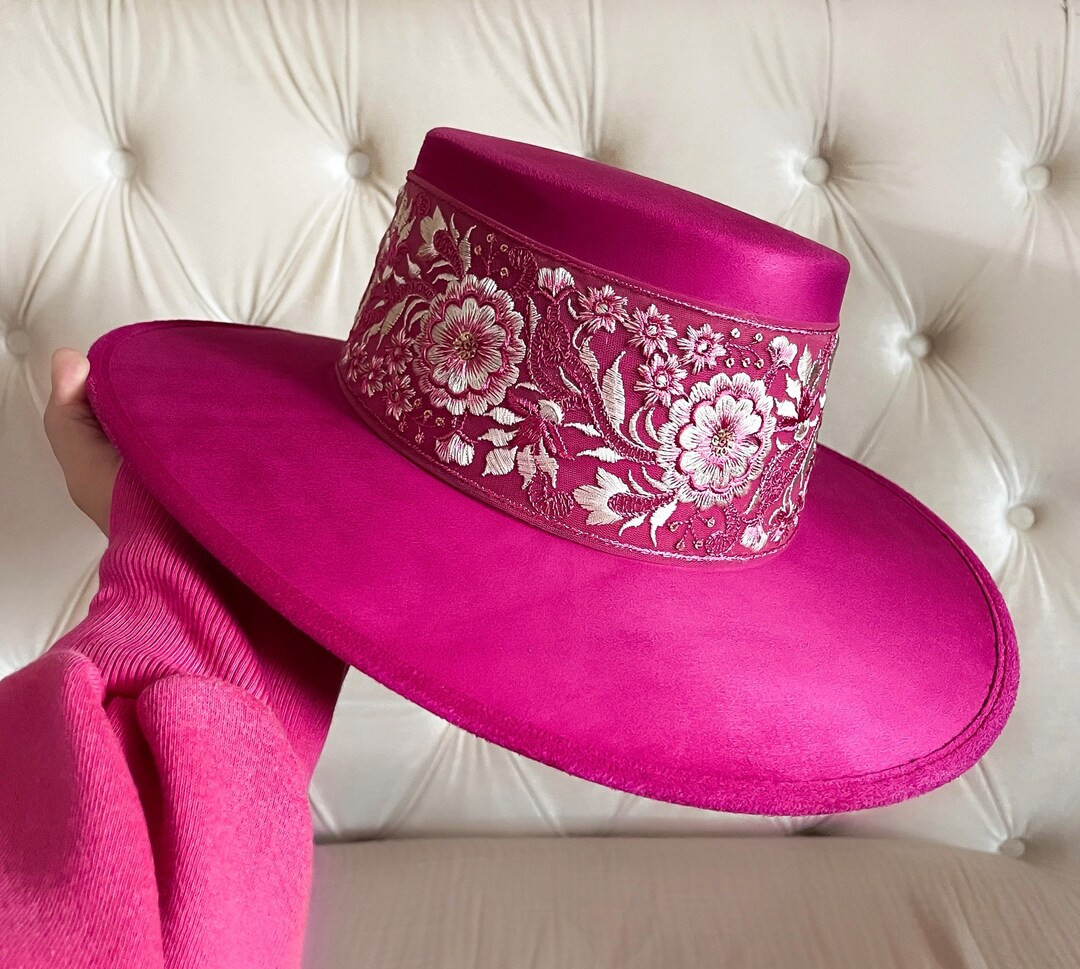 Boater Hat “daisy” in Mulberry - Etsy | Etsy (US)