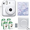 Fujifilm Instax Mini 12 Instant Camera Clay White + Fuji Film Value Pack (40 Sheets) + Shutter Ac... | Amazon (US)
