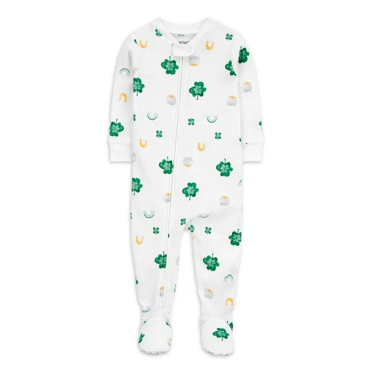 Carter's Child of Mine Baby and Toddler Unisex St. Patrick's Day Pajama Set, One-Piece, Sizes 12-... | Walmart (US)