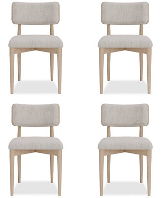 Lunare 4-Pc. Curved Chair Set | Macy's