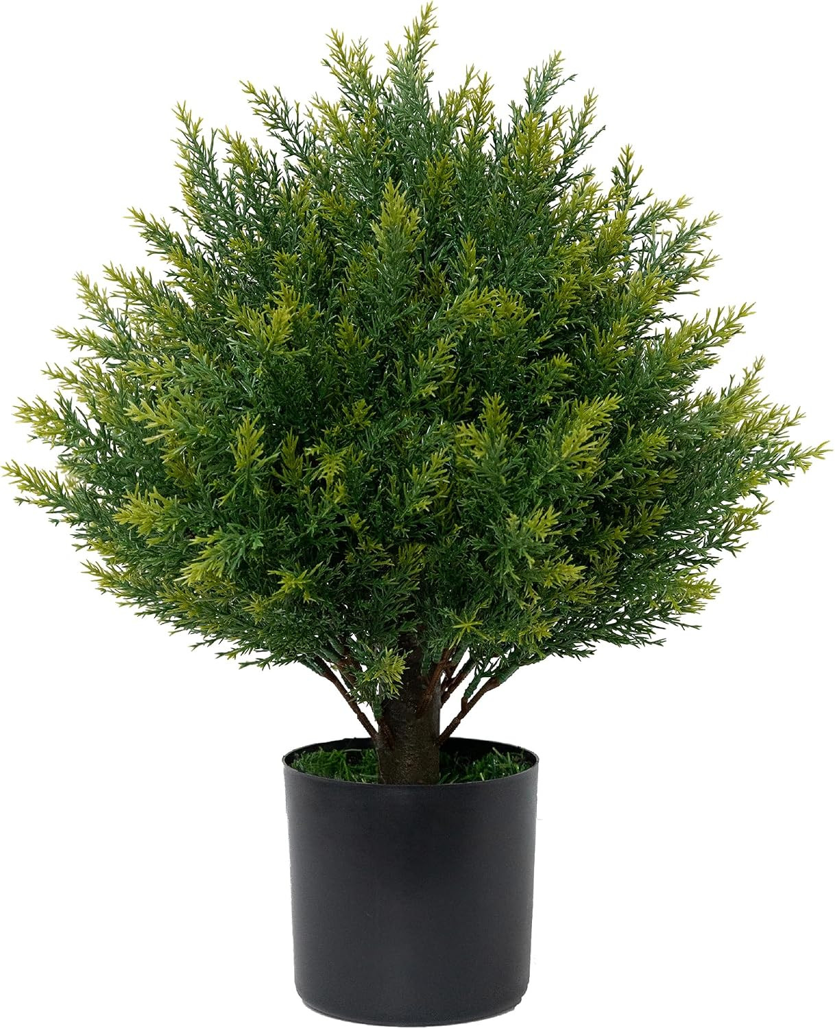 Artificial Topiary Ball Tree 19''T Faux Little Bush Ball Tree UV Resistant Shrub Potted Artificial Plant for Outdoor Indoor Front Porch Garden | Amazon (US)