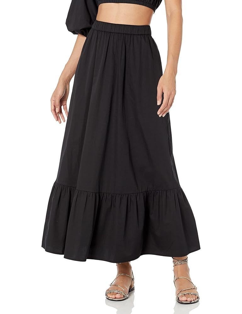 The Drop Women's Anupa Cotton Tiered Midi Skirt | Amazon (US)