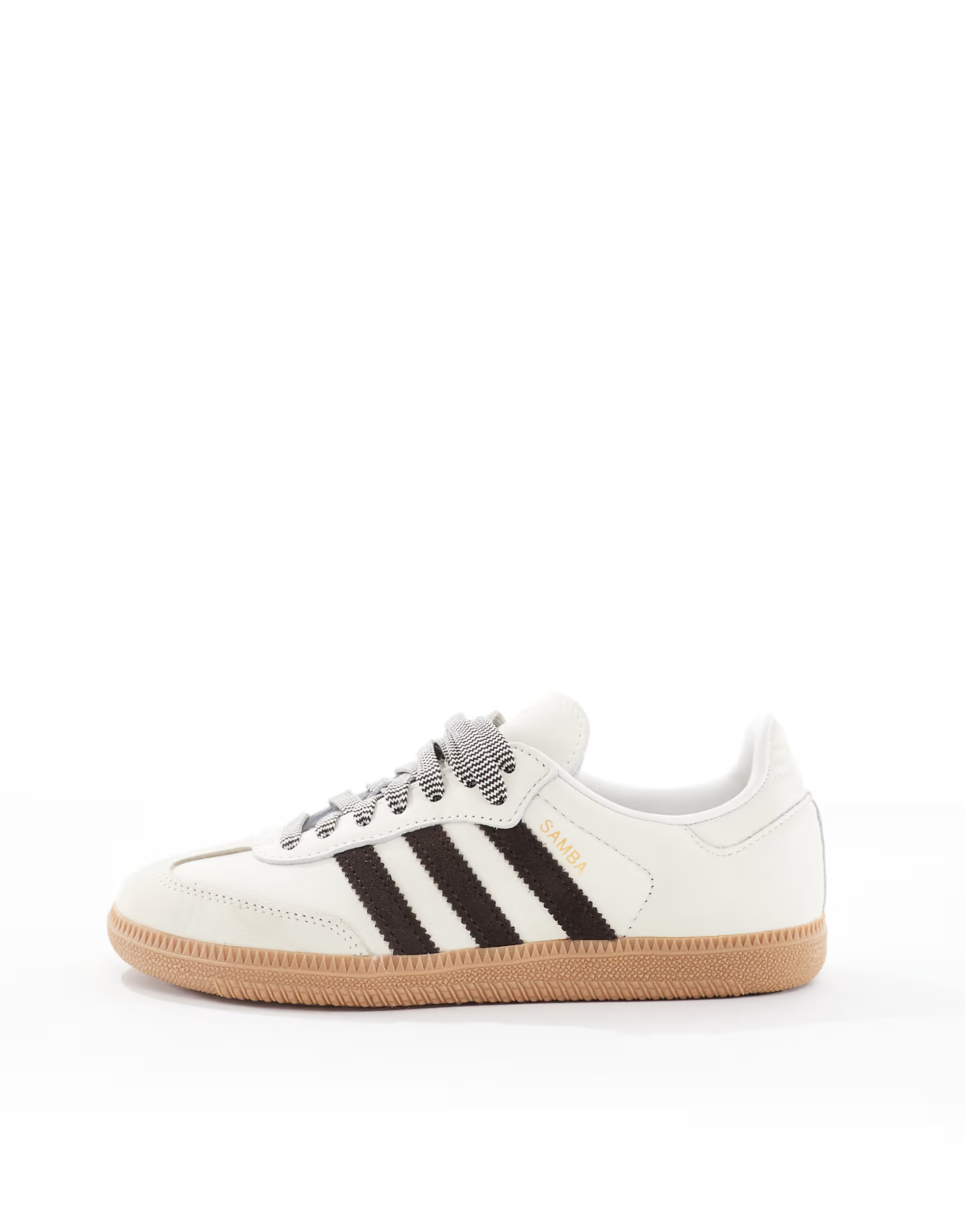adidas Originals Samba OG trainers in cream and dark brown | ASOS (Global)