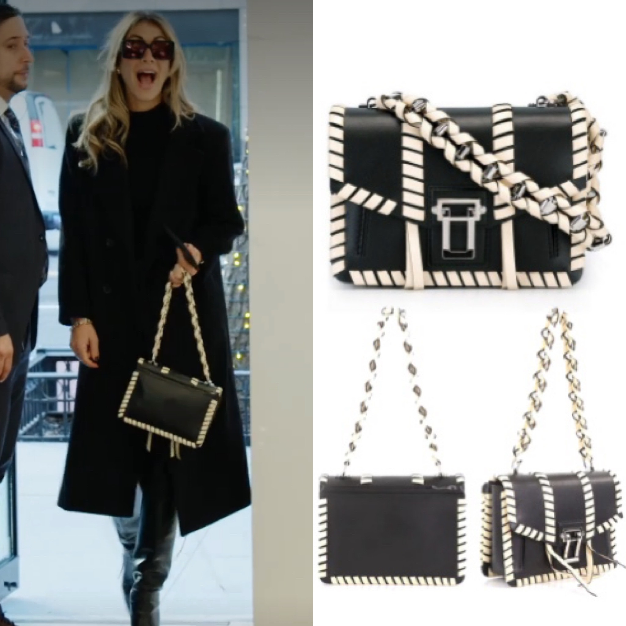 Erin Lichy’s Black Whipstitched Purse 