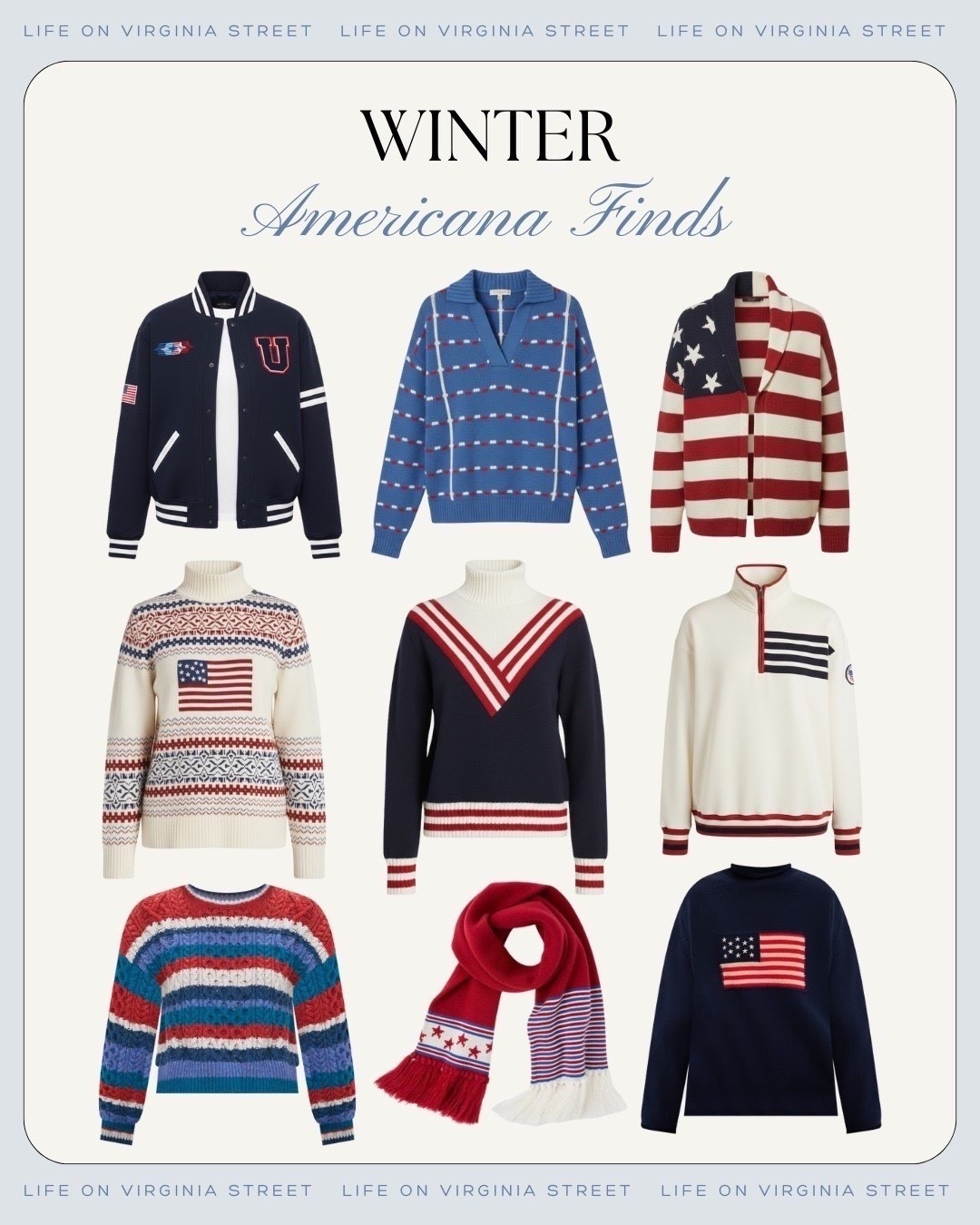 Winter Americana Finds 🙌🏻🙌🏻

Winter sweaters, Americana, American flag, winter fashion 

#LTKFindsUnder100 #LTKSeasonal #LTKootd

#LTKSeasonal #LTKootd

#LTKootd #LTKSeasonal #LTKdayinmylife
