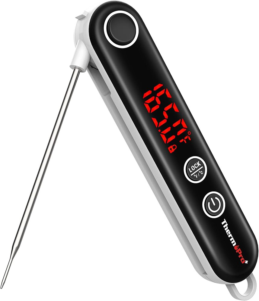 ThermoPro TP18 Instant Read Meat Thermometer Digital with Thermocouple Sensor, Cooking Food Therm... | Amazon (US)