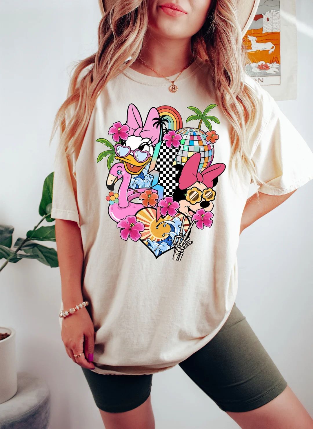 Retro Minnie and Daisy Shirt, Minnie and Daisy Summer Shirt, Beach Shirt, Summer Women Tshirt, Di... | Etsy (US)