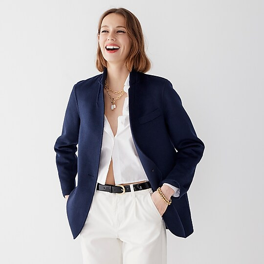Leighton blazer-jacket in double-faced wool | J. Crew US