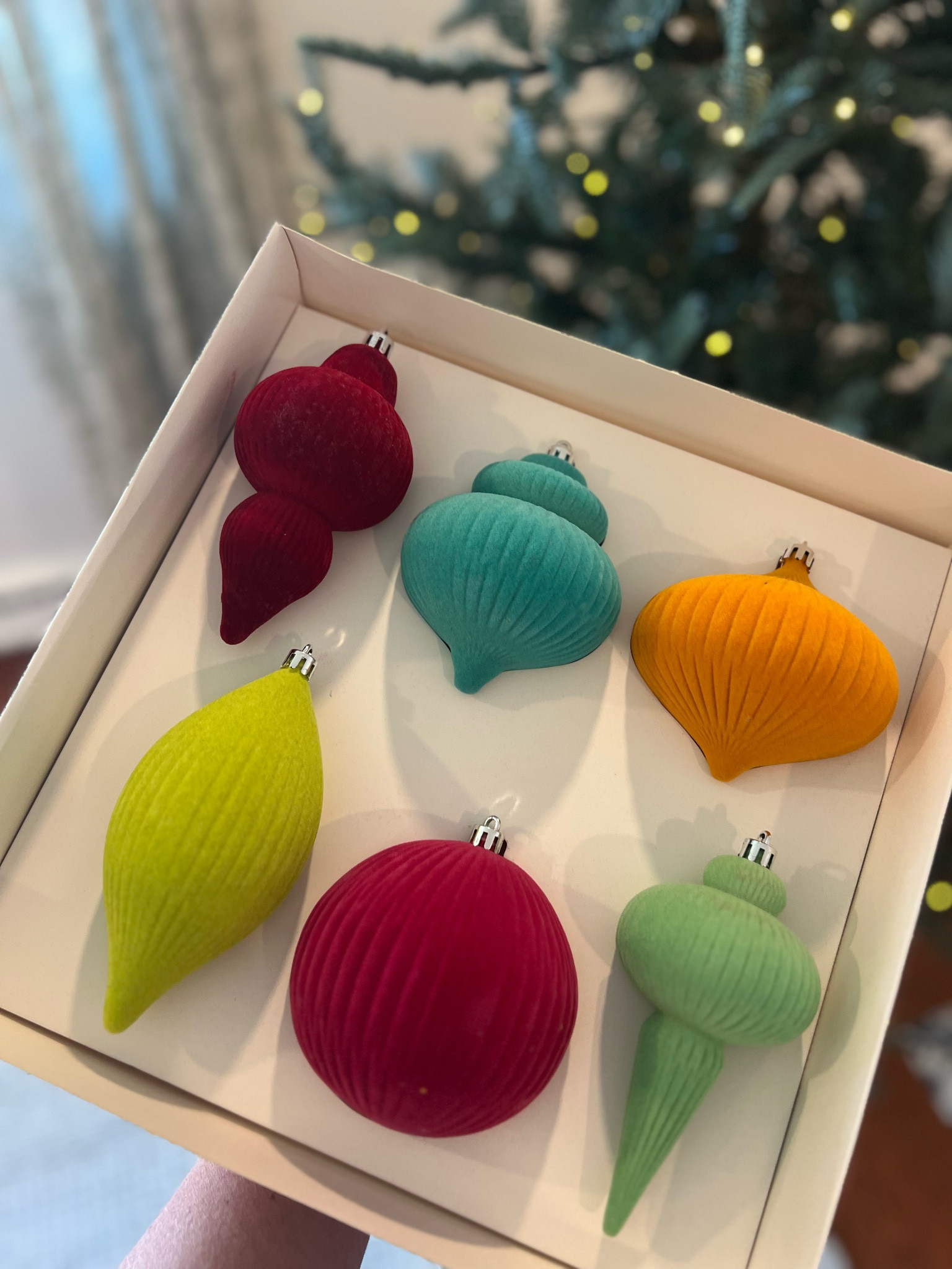Anthropologie inspired Christmas ornaments - RUN these will sell out 
.
.
Tree ornaments , Holiday decor , merry & bright , color flocked ornaments 

#LTKSeasonal #LTKHoliday #LTKHome
