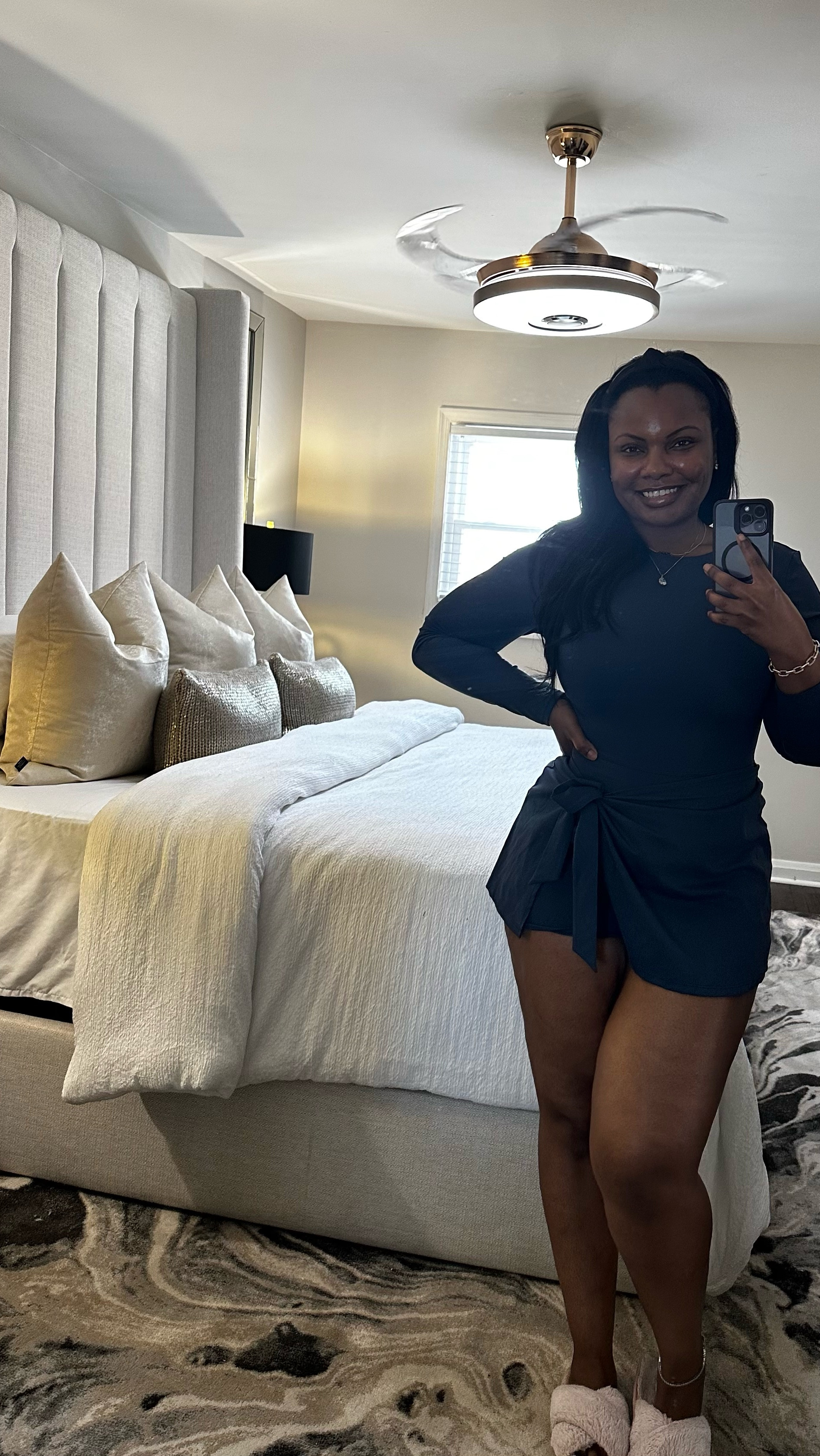 Loving this cute little skort dress! Perfect option when working from home! 💙 

#wfh

#LTKWorkwear #LTKMidsize #LTKHome