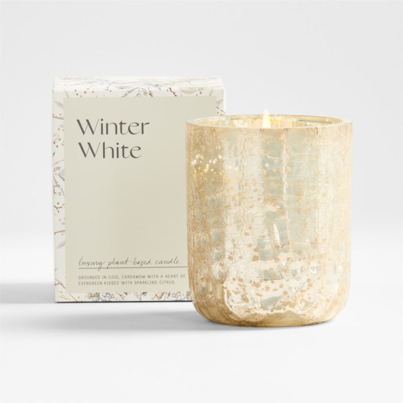 Illume Small Winter White Holiday Scented Candle<br /> + Reviews | Crate & Barrel | Crate & Barrel