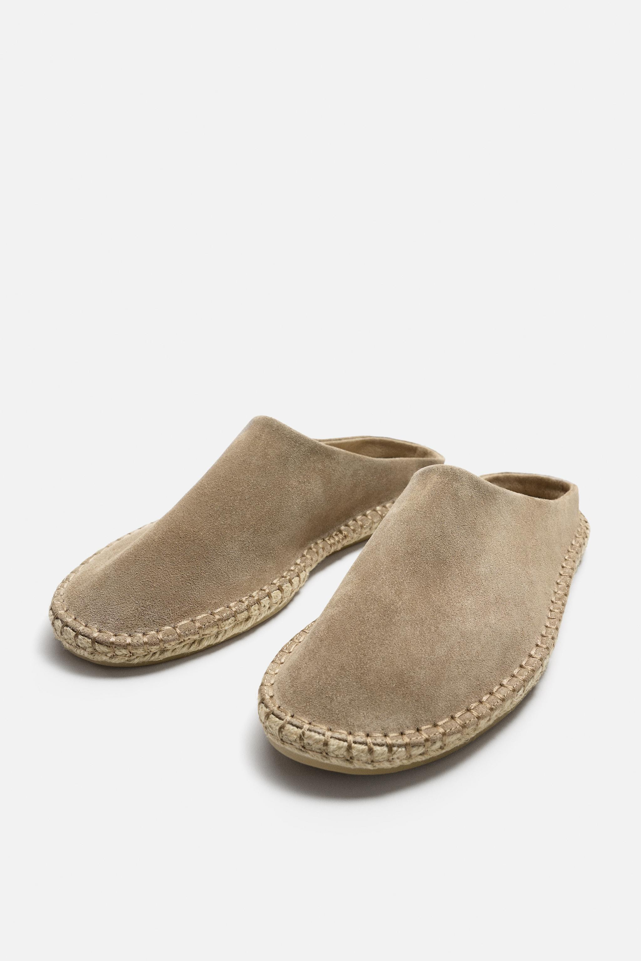 MULE LEATHER ESPADRILLES | Zara US