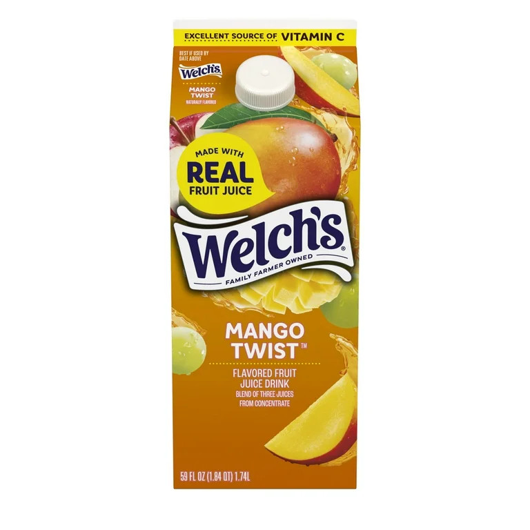 Welch's Mango Twist Fruit Juice Drink, 59 fl oz carton | Walmart (US)