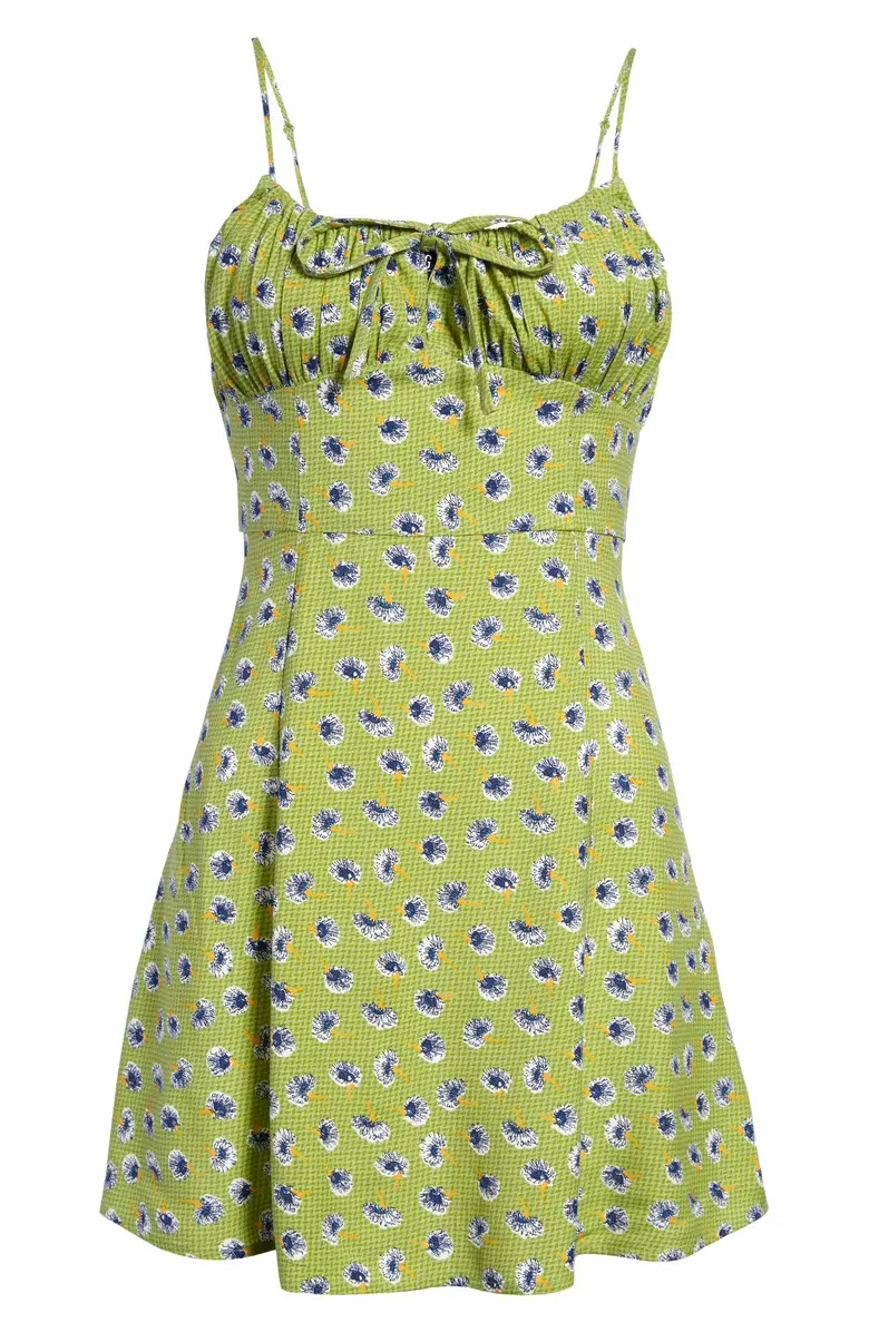 Kamaryn Tie Front Minidress | Nordstrom