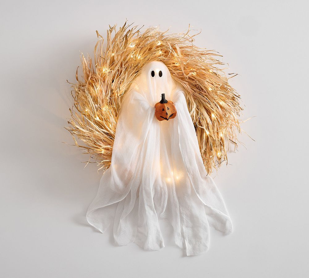 Mr. Gus the Ghost Wreath | Pottery Barn (US)