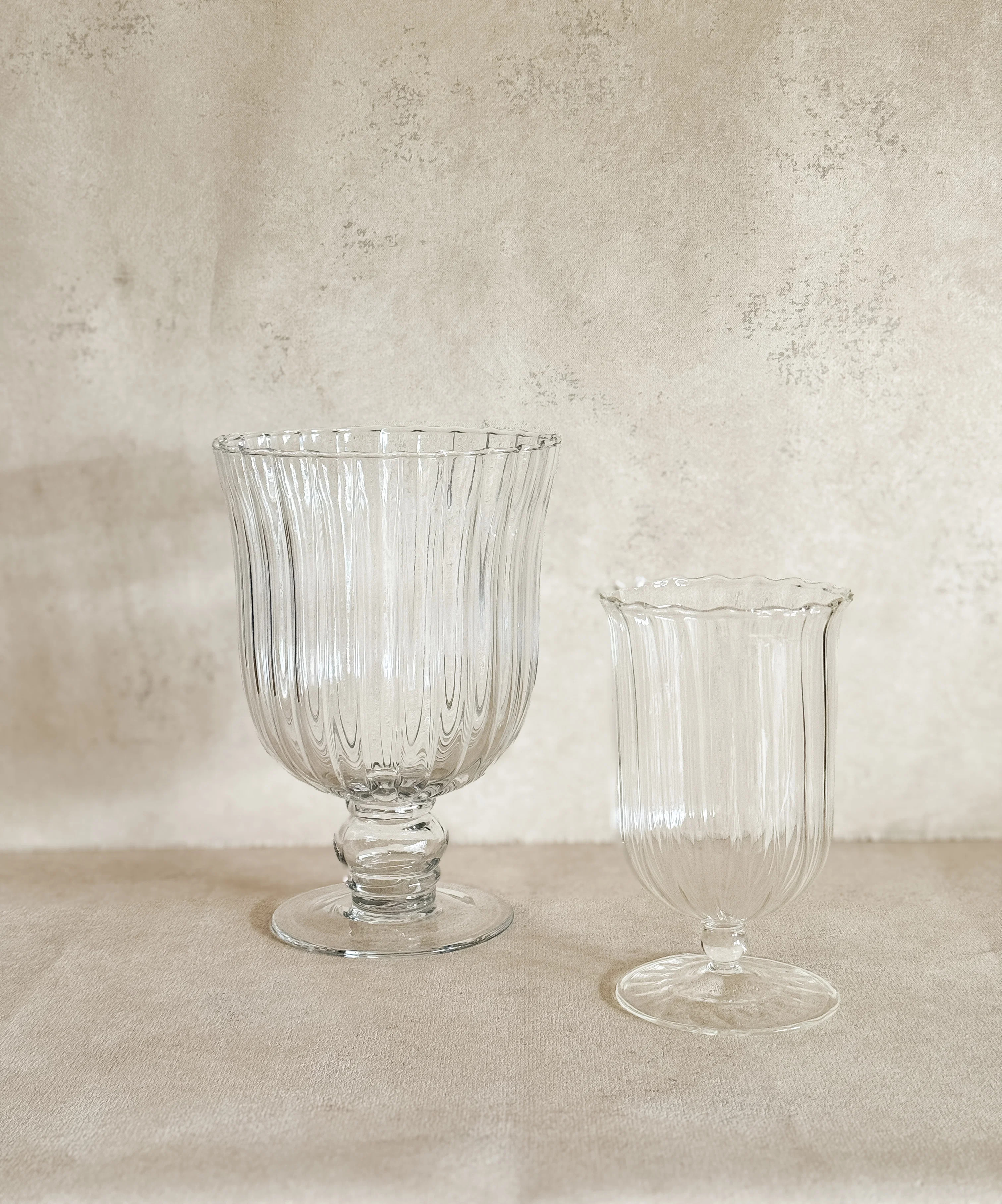 Charlotte Glass Hurricane | Cottage and Key