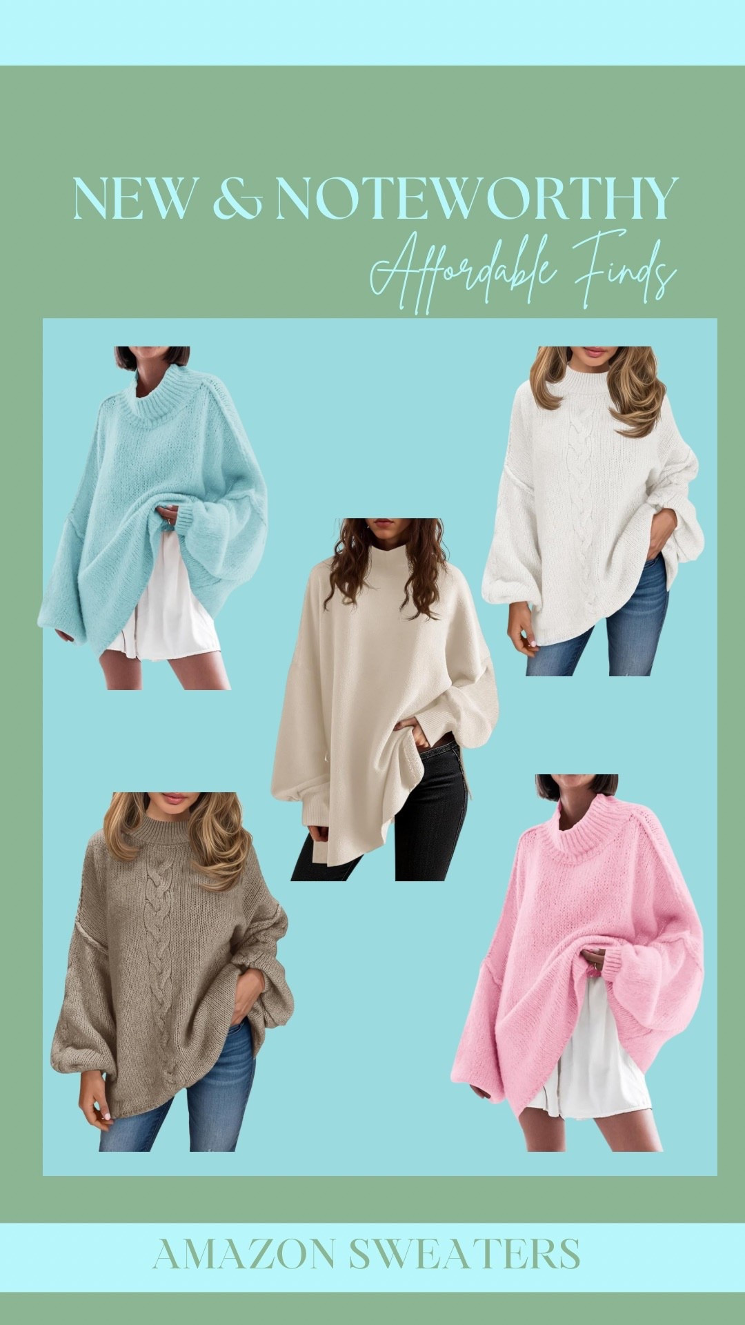 Great cozy classic to dress up and down for the winter season! Love the bright blue or pink and even neutrals too! 

#momstyle #amazonfind #sweater #giftsforher #leggings #brightcolor #neutral #cozy #elevatedeveryday #amazonfashion #amazondeal

#LTKFindsUnder50 #LTKootd #LTKmomlife