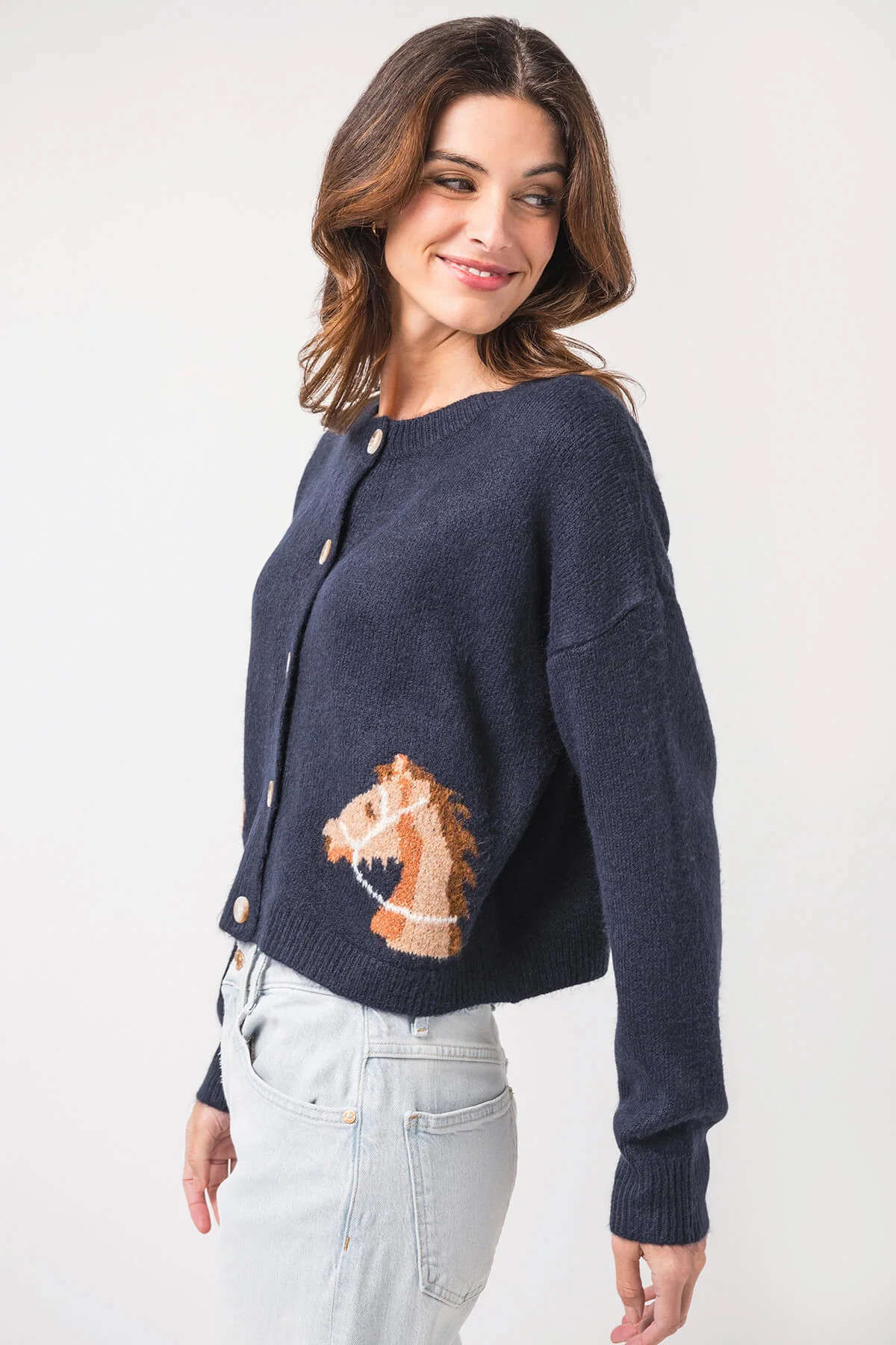 Cherry Cloth Equestrian Dream Cardigan | Social Threads