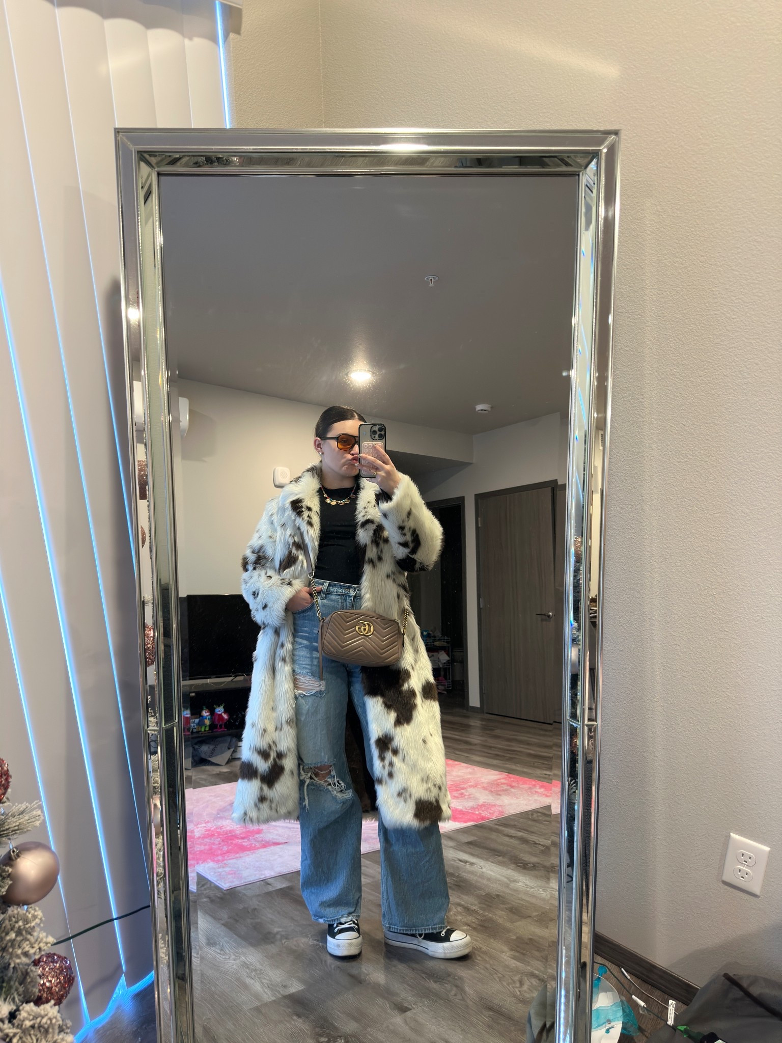 Cool and edgy winter outfit! Wore this for sushi and baking 😂

#LTKHoliday #LTKMidsize #LTKootd