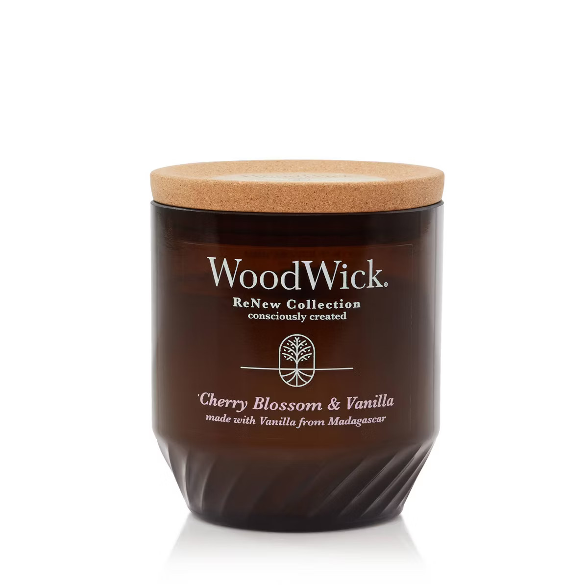 WoodWick ReNew Recycled Glass Cherry Blossom & Vanilla Candle 6oz | Target