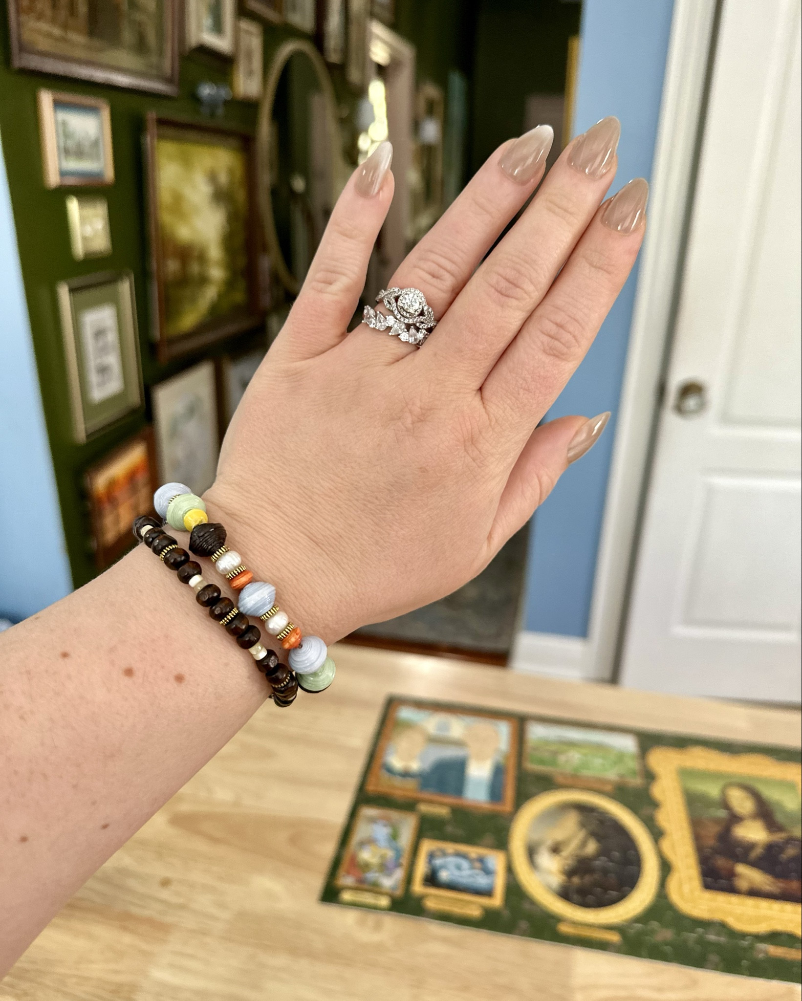 Y’all, I am just swooning over these gorgeous new pieces gifted to me by @Noonday Collection ! ✨ If you know me, you know I love finding beautiful things that also do a whole lot of good in the world. Noonday is a certified B Corp, and every single piece is handcrafted with so much love by artisans across the globe, creating dignified work and empowering communities.

I immediately put them on and have plans to wear them every single day now. 👏 They add the perfect touch of texture and color to my cozy, everyday style:

🌿 Lucid Glass Necklace in Sage — Minimal yet mesmerizing, this hand-blown glass bead necklace catches the light with every movement. Handcrafted by artisan partners in India, and y’all — the gold clasp can move to the front to showcase charms. So clever!

🐍 Renew Huggies — These 14k gold-plated hoops with the most stunning green and gold enamel snake charms are giving bold, beautiful, and meaningful all at once. Crafted by women in East Asia overcoming exploitation through dignified work — symbolizing transformation and new beginnings. 🥹

📿 Ubuntu Bracelet Set — Hand-rolled paper beads from Uganda paired with natural wood, fresh water pearls, and ox horn accents. Lightweight, stackable, and every single bead is uniquely one of a kind. I cannot stop wearing these!

Which piece is your favorite? Drop it in the comments! 👇🩷

#NoondayCollection #Gifted #FairTradeFashion #CozyStyle #CottageCoreStyle #Maximalism #LTKStyle #Bcorp #ArtisanMade #MeaningfulGifts  


All three pieces are linked below so you can shop them easily! 🛍️🩷

#LTKootd #LTKmomlife #LTKgrwm