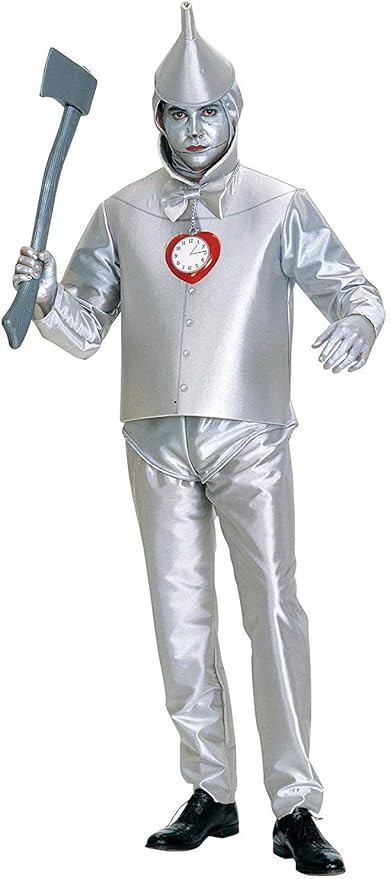 Rubies Men's Wizard Of Oz Tin Man Costume, Silver Metallic | Amazon (US)
