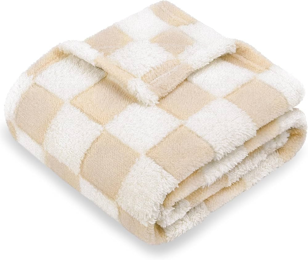 HOMRITAR Baby Blanket for Unisex Boys Girls Soft Cozy Reversible Checkerboard Toddlers Blanket, F... | Amazon (US)