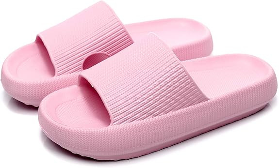 Pillow Slippers, Unisex Shower Bathroom Slipper EVA Massage Foam Super Soft Non-Slip Quick Drying... | Amazon (US)
