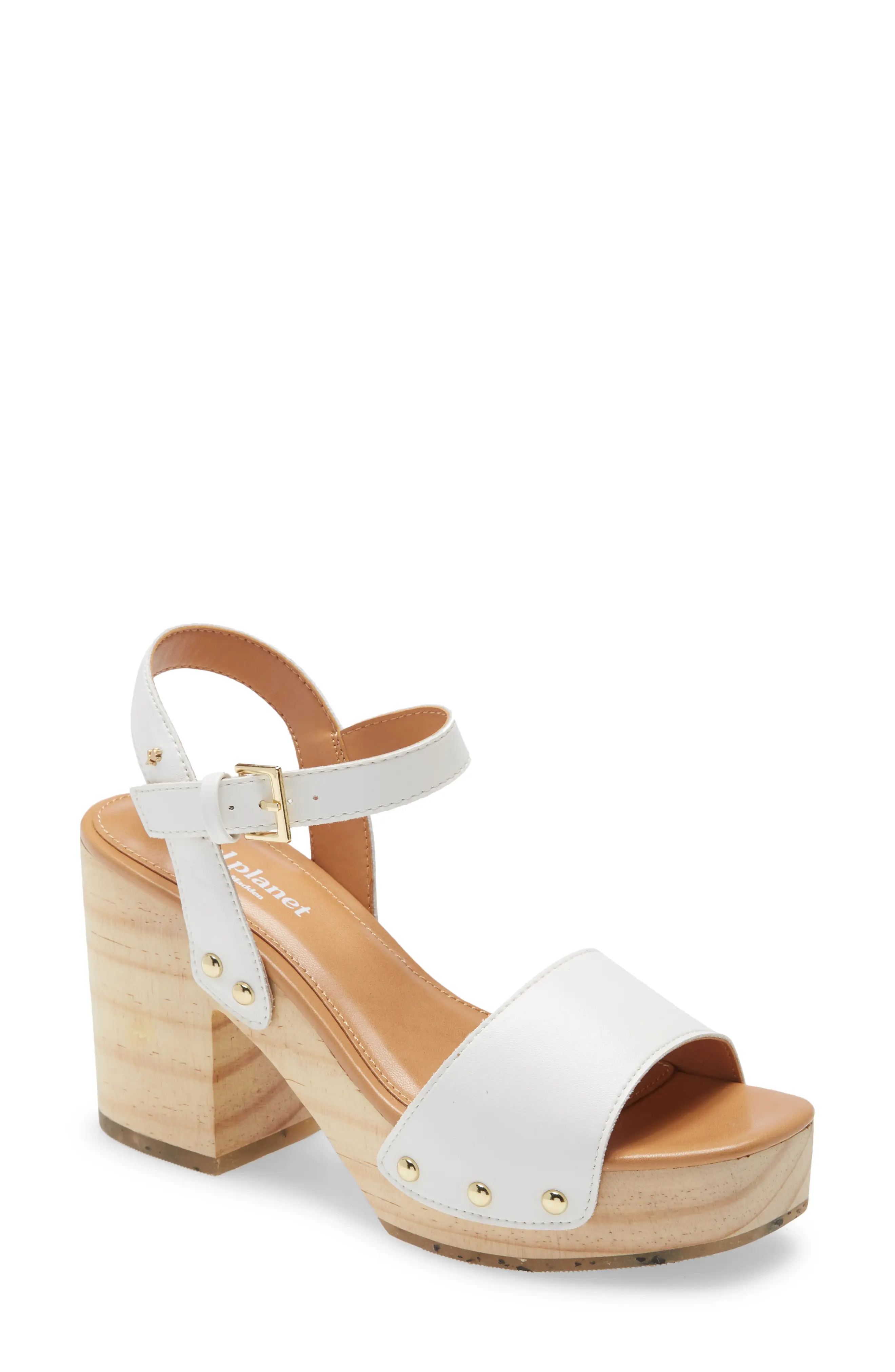 Cool Planet by Steve Madden Rubyy Platform Sandal in White Paris at Nordstrom, Size 9.5 | Nordstrom