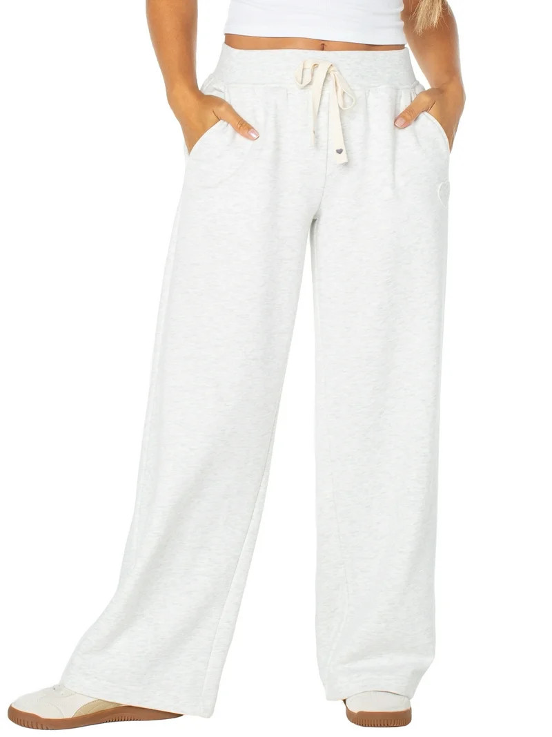 Celebrity Pink Women's and Women's Plus Wide Leg Sweatpants, Sizes XS-4X | Walmart (US)
