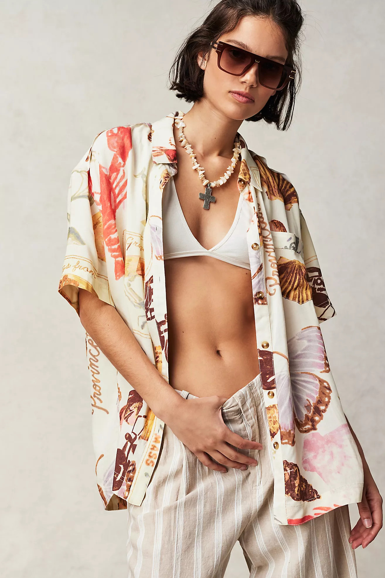 Share Good Vibes Buttondown | Free People (Global - UK&FR Excluded)