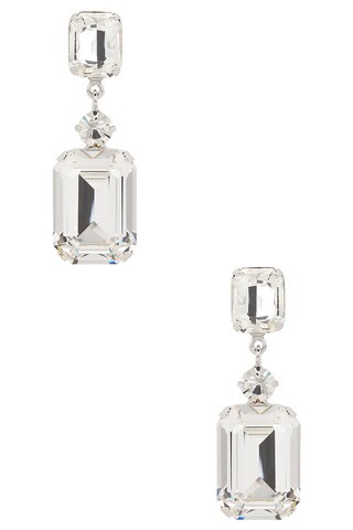 Delia Drop Earrings in Silver & Gold | Revolve Clothing (Global)