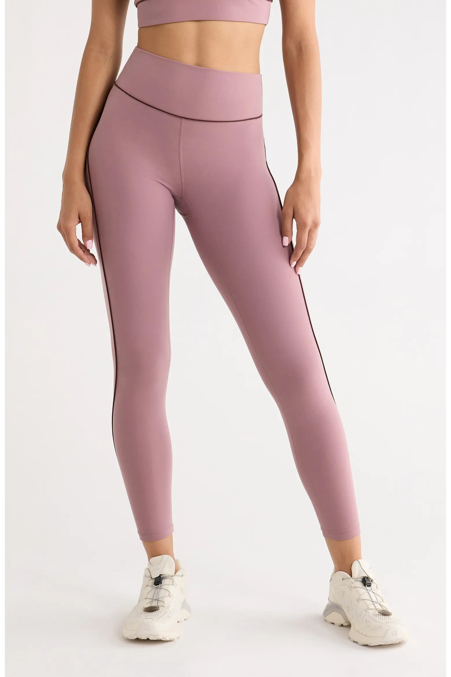 Studio Luxe High Waist 7/8 Piped Leggings (Women) | Nordstrom | Nordstrom