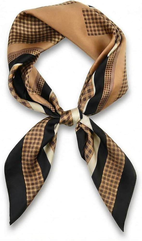 corciova Women\u2019s Square Scarf 27.5 in (70 x 70 cm), Satin-Feel Polyester, Lightweight Fashio... | Amazon (US)
