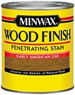 Minwax 223004444 Wood Finish Penetrating Interior Wood Stain, 1/2 pint, Early American | Amazon (US)