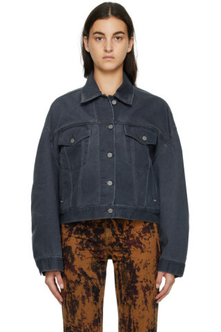 Acne Studios - Gray Loose Fit Denim Jacket | SSENSE