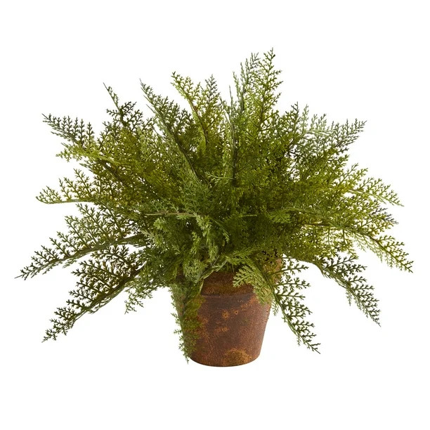 Nearly Natural 19in. Maiden Hair Fern Artificial Plant in Decorative Planter - Walmart.com | Walmart (US)
