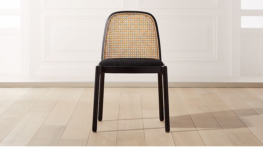 Nadia Black Cane Chair + Reviews | CB2 | CB2