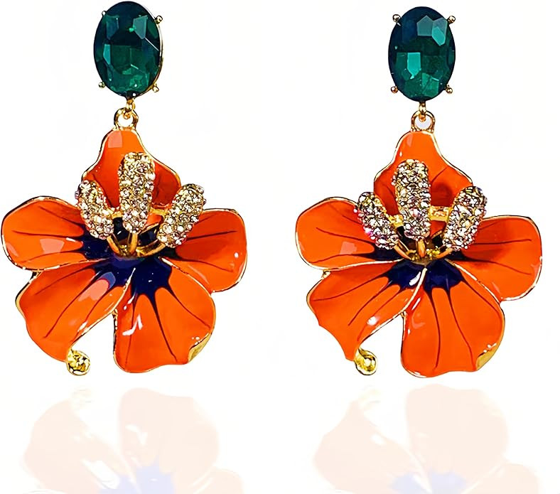 Medieval Retro Round Ear Buckles Colorful round bead Baroque personalized design earrings Women's... | Amazon (US)