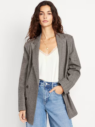 Oversized Double-Breasted Blazer | Old Navy (US)