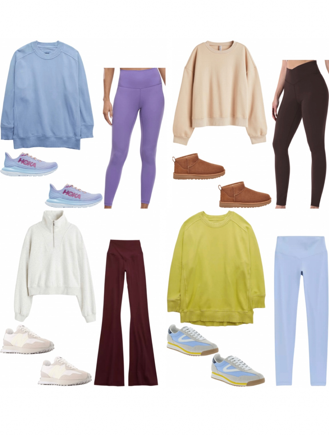 casual fall outfit ideas! 
fall outfit / casual outfit / ootd / leggings / flare leggings / yoga pants / sweatshirt / pastel colors / UGG Ultra Mini

#LTKstyletip #LTKshoecrush #LTKfit