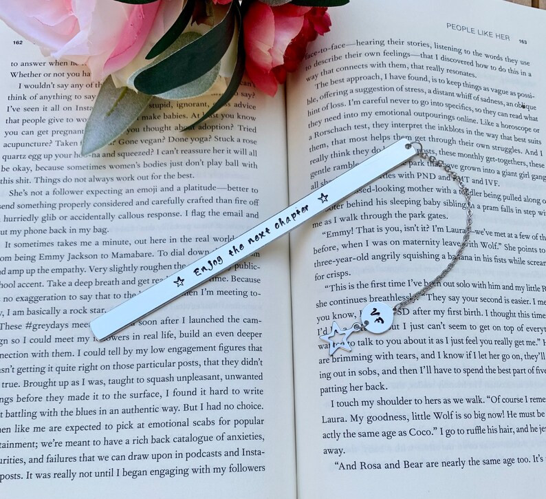 Personalized Metal Bookmark Retirement Gift for Women, Enjoy the Next Chapter Graduation Gift, Gi... | Etsy (US)