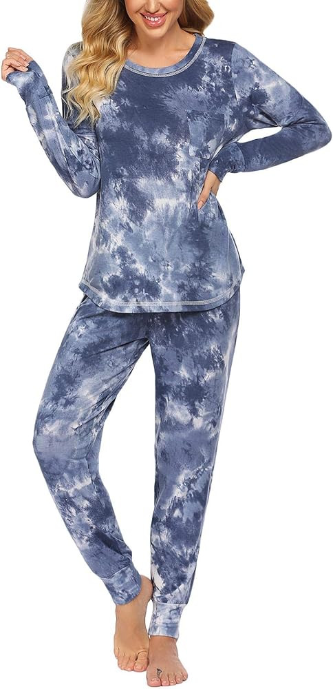 Ekouaer Pajamas Women’s Long Sleeve Sleepwear with Long Pants Soft Loungewear Pj Set S-XXL | Amazon (CA)