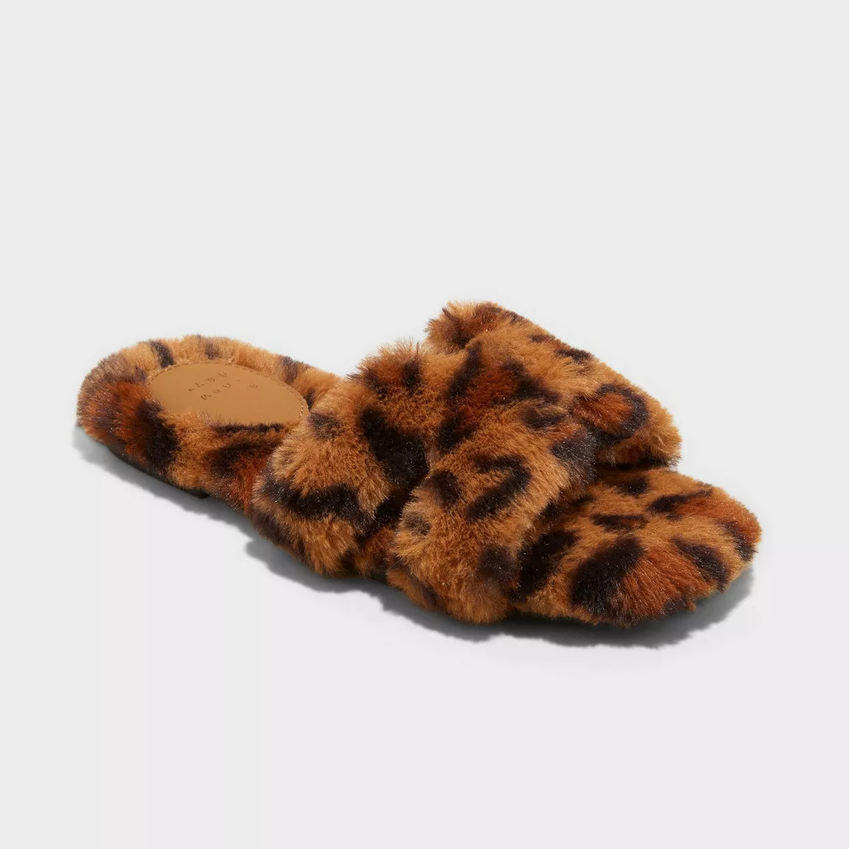 Women's Sage Slippers - A New Day™ Leopard Brown 8: Cushioned Insole, Indoor/Outdoor Use | Target