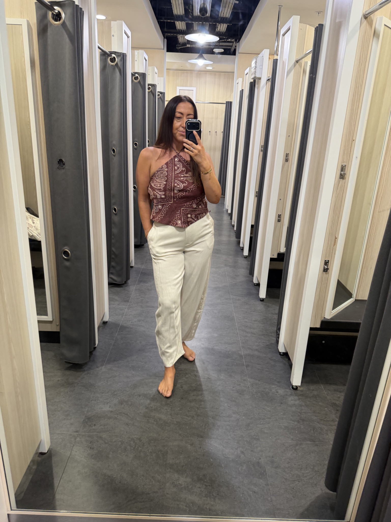 Paula Echevarría Paisley halter top  

 #LTKuk #LTKsummer #LTKstyletip