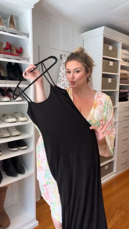 This is your sign to get the viral Skims Slip dress dupe with built in Shapewear!  Wearing the 3XL 