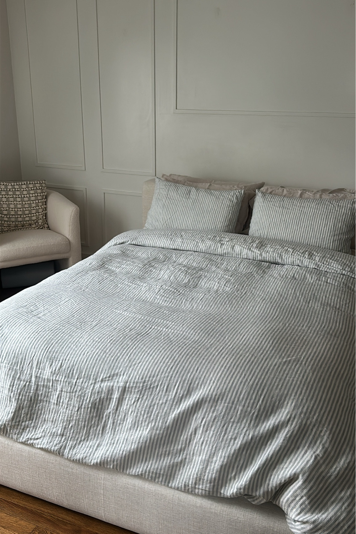 New bed, chair & bedding you guys are loving in my viral TikTok “room makeover” series🤣🤍☁️ 

#LTKU #LTKSaleAlert #LTKHome