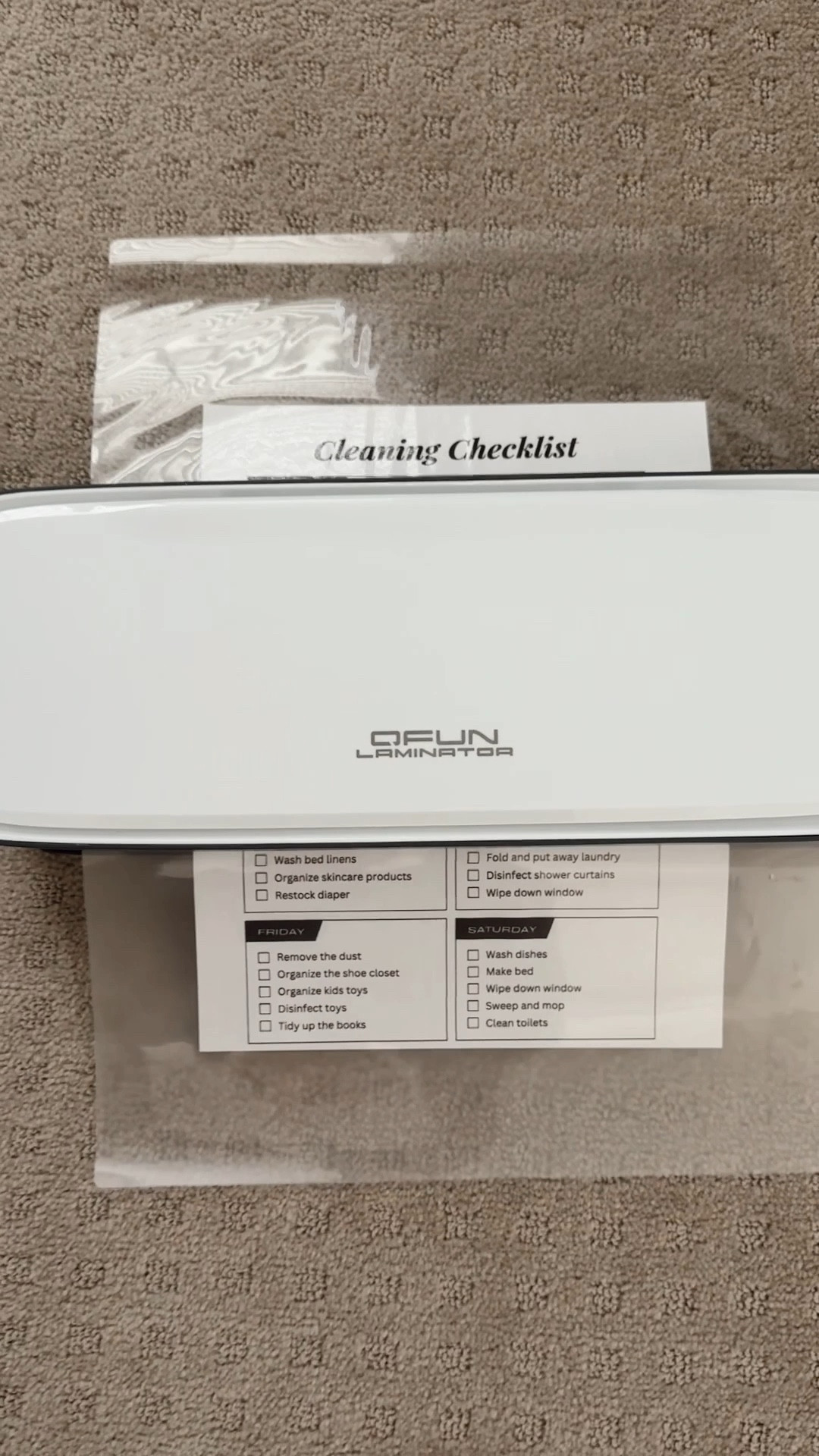 If you don’t have a laminator in your home, this one is so affordable & easy to use! 🔗 Great for random projects / homework for kids or chore charts. 

#LTKSaleAlert #LTKFamily #LTKFindsUnder50