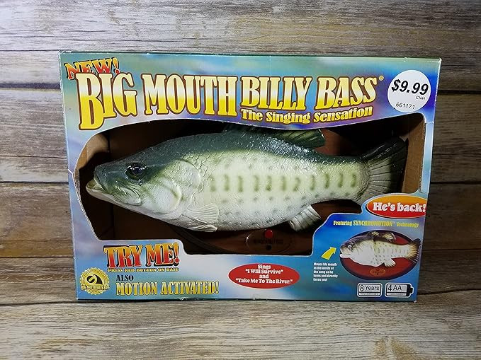 Amazon.com: Big Mouth Billy Bass the Singing Sensation Sings "I Will Survive" and " Dont Worry Be... | Amazon (US)