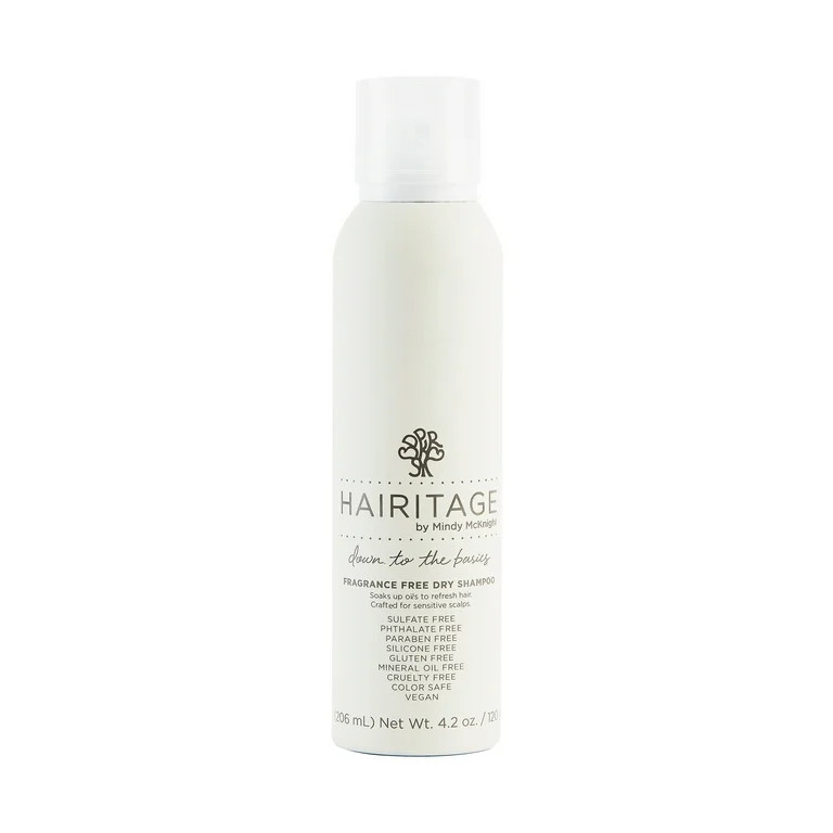 Hairitage Down to the Basics Dry Shampoo Spray with Rice Protein | Volumizer for Women & Men, 4.2... | Walmart (US)
